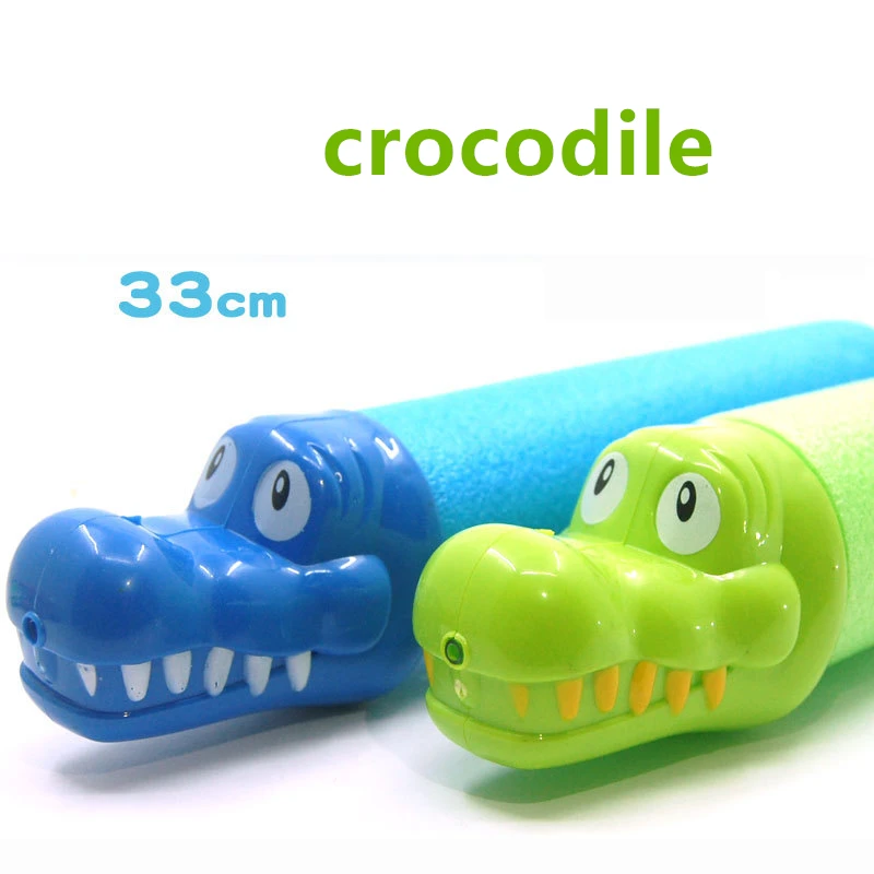 Water Guns Summer Animal Head Kids Toys Pistol Blaster Outdoor Games Swimming Pool Shark Crocodile Squirter For Children