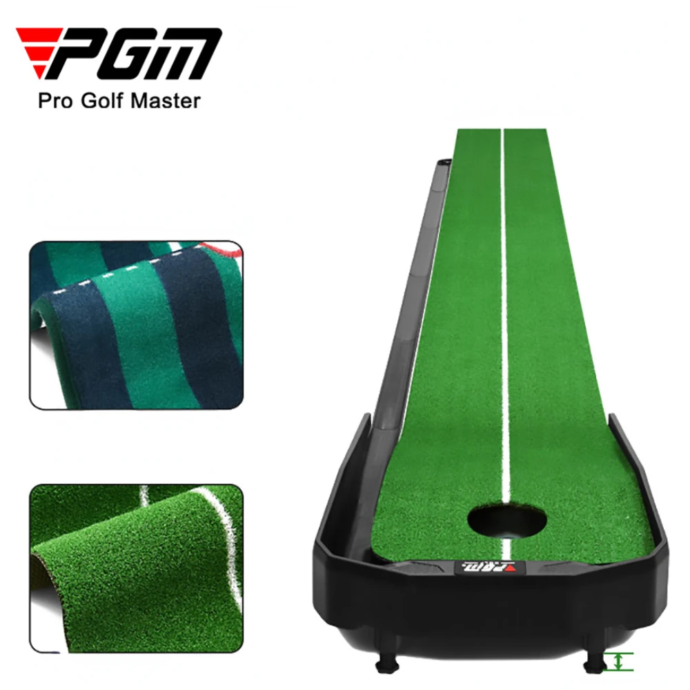 

PGM Golf Putting Mat Portable Outdoor and Indoor Golf Putting Swing Practice Mat Lawn/Velvet Golf Putting Trainer for Beginner
