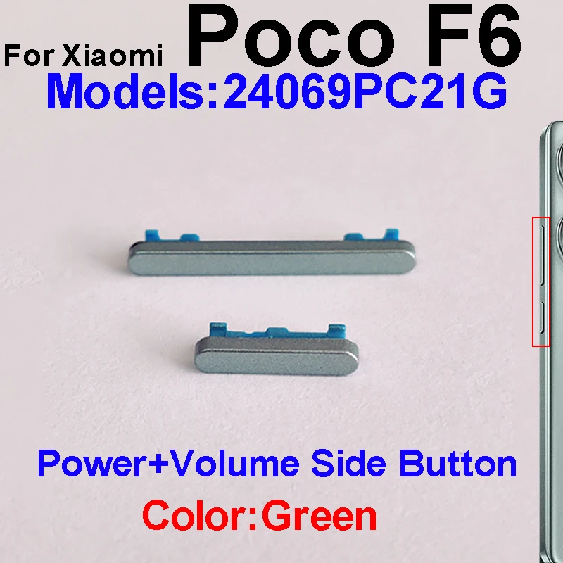 Universal Power and Volume Button Replacement Set - Premium Small Side Keys