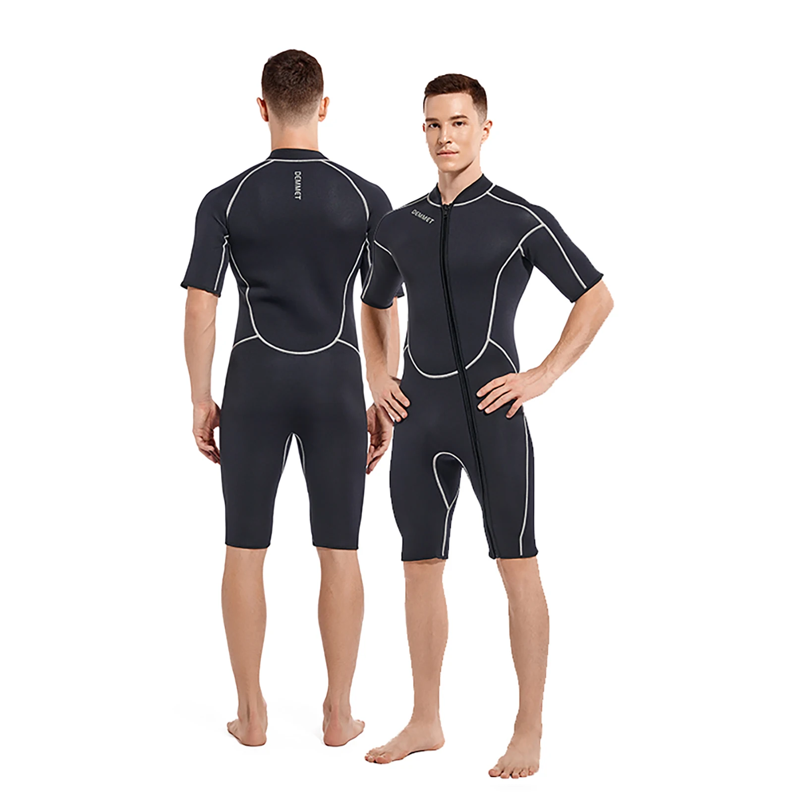 3MM neopren One-Piece Short Sleeve Wetsuit Men Women Full