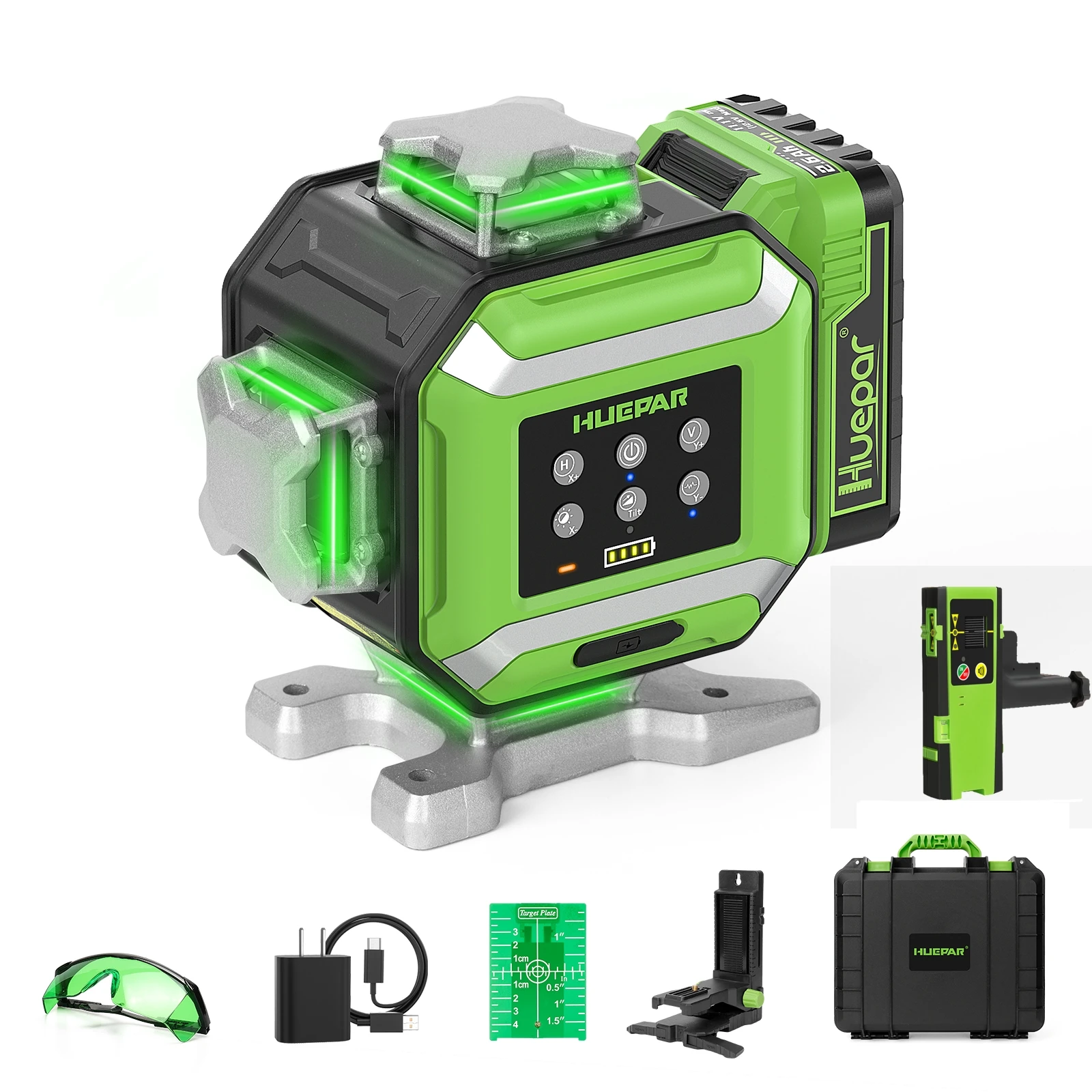 DP04CG-BT 16 Green Lines 4D Self-leveling bluetooth Control Laser Level with Lig