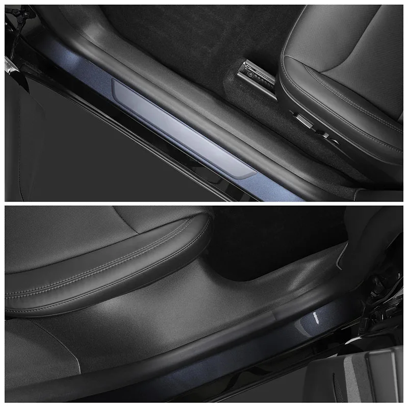 For New Tesla Model Y Juniper 2025 Door Sill Strip Guard Car Accessories Front R