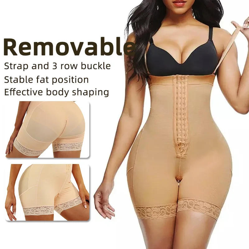 Women Fajas Colombianas Post Surgery Shapewear Waist Trainer Tummy Control Body Shaper Butt Lifter Flat Belly Sheathing Panties