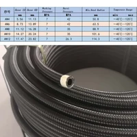1M AN4 AN6 AN8 AN10 AN12การใช้ท่อ Gas Oli Cooler ท่อสายท่อสแตนเลสสตีลไนลอน Braided ภายใน CPE ยาง TF-1007 2
