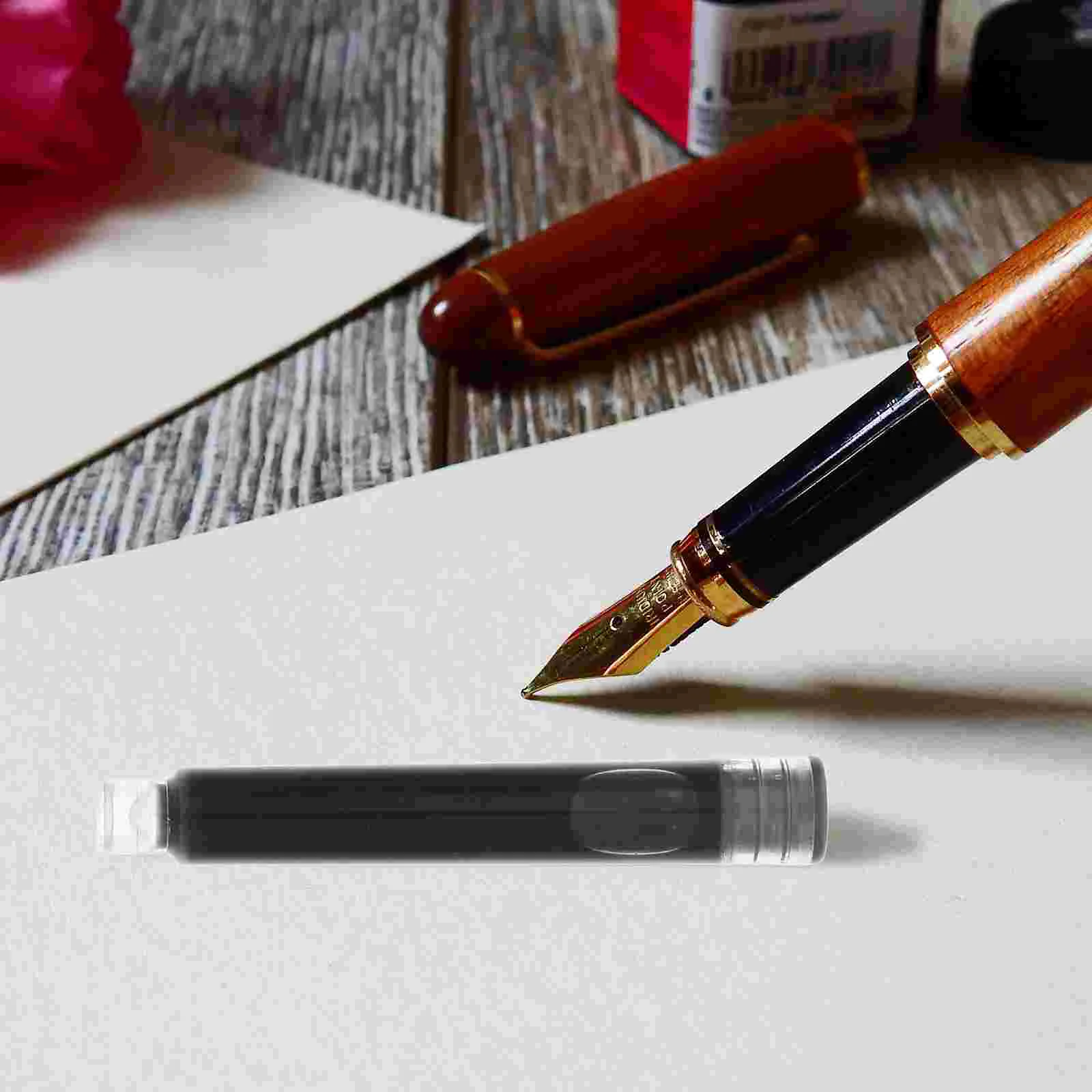 사무실용 잉크 만년필, 피팅 쓰기 리필 펜, 대구경 리필, 편리한 100 개