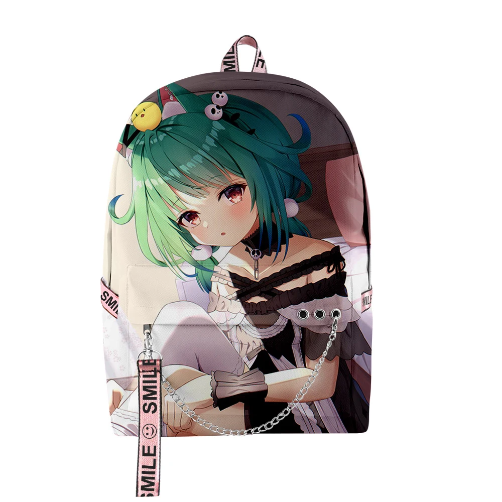 Classic Hololive Uruha Rushia Student School Bags Unisex 3D Print Oxford Waterproof Notebook multifunction Travel Backpacks