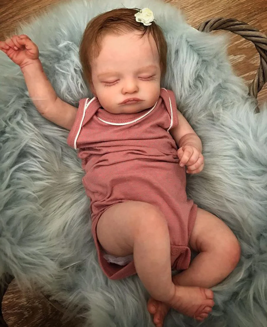 Reborn Baby Doll Finished Painted Rosalie Popular Limited Edition 3D Skin Exquisitely Painted Veins Are Visible Boneca Birthday