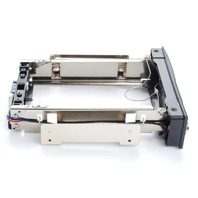 3.5 to 5.25 Hard Hot Swap Bay Stainless Internal Mounting Bracket Adapter 3.5 inch HDD Frame with Lock & LED hard disk mounting bracket