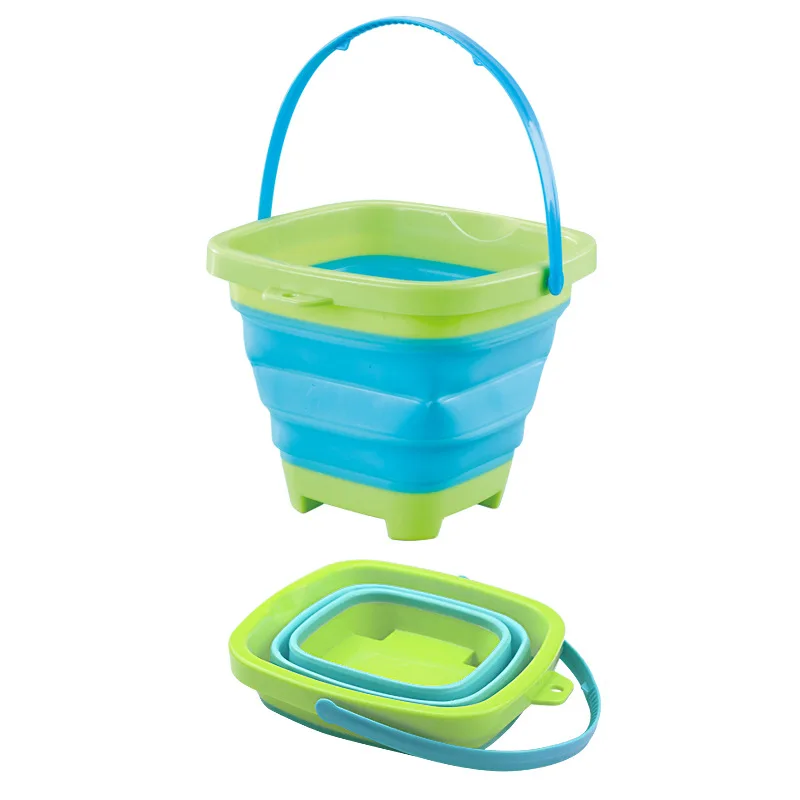 Silicone Water Folding Bucket Collapsible Silicone Rubber Foldable Square  Bucket - Buy Silicone Folding Bucket,Silicone Collapsible Bucket,Silicone