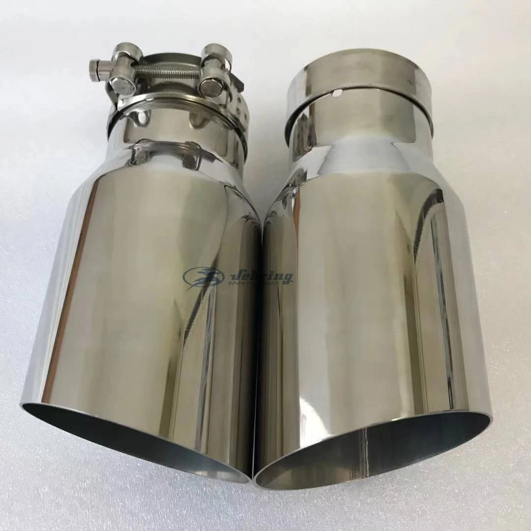 Stainless steel Automobile Exhaust Muffler Tip Slant Edge Universal
