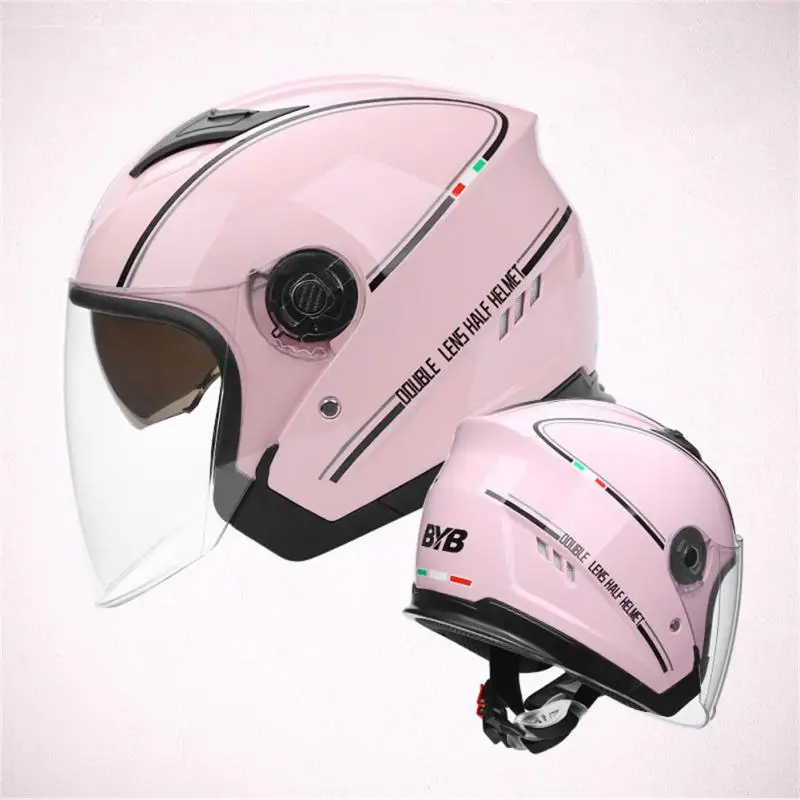 

BYB/ Abia 730 New Electric Bicycle Helmet Motorcycle Helmet Riding Helmet Motorcycle Double Lens Protect Helmet Equipments