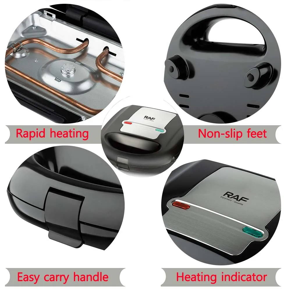 6 in 1 Sandwich Machine Bread Waffle Maker Donut Baking Cake Cooking Kitchen Appliances Toaster Breakfast Steak Machine waffle maker,cake machine,donut maker