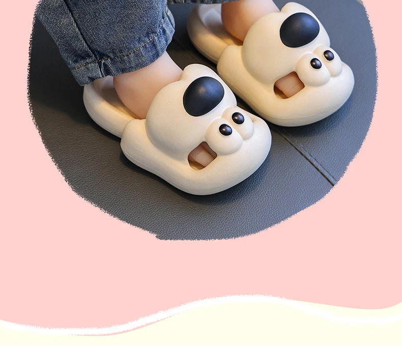 Children's Slippers - Cute Puppy Kids Indoor Slippers With Non Slip EVA Sole Sandals