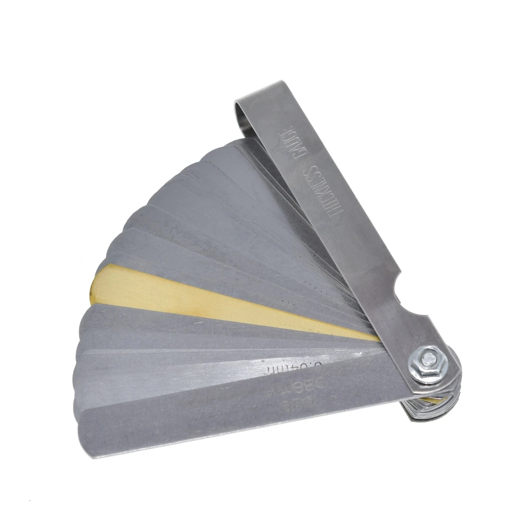 32 Blades Metric Thickness Gage Set Tappet Valve Feeler Gauge Measuring Range 0.04mm-0.88mm