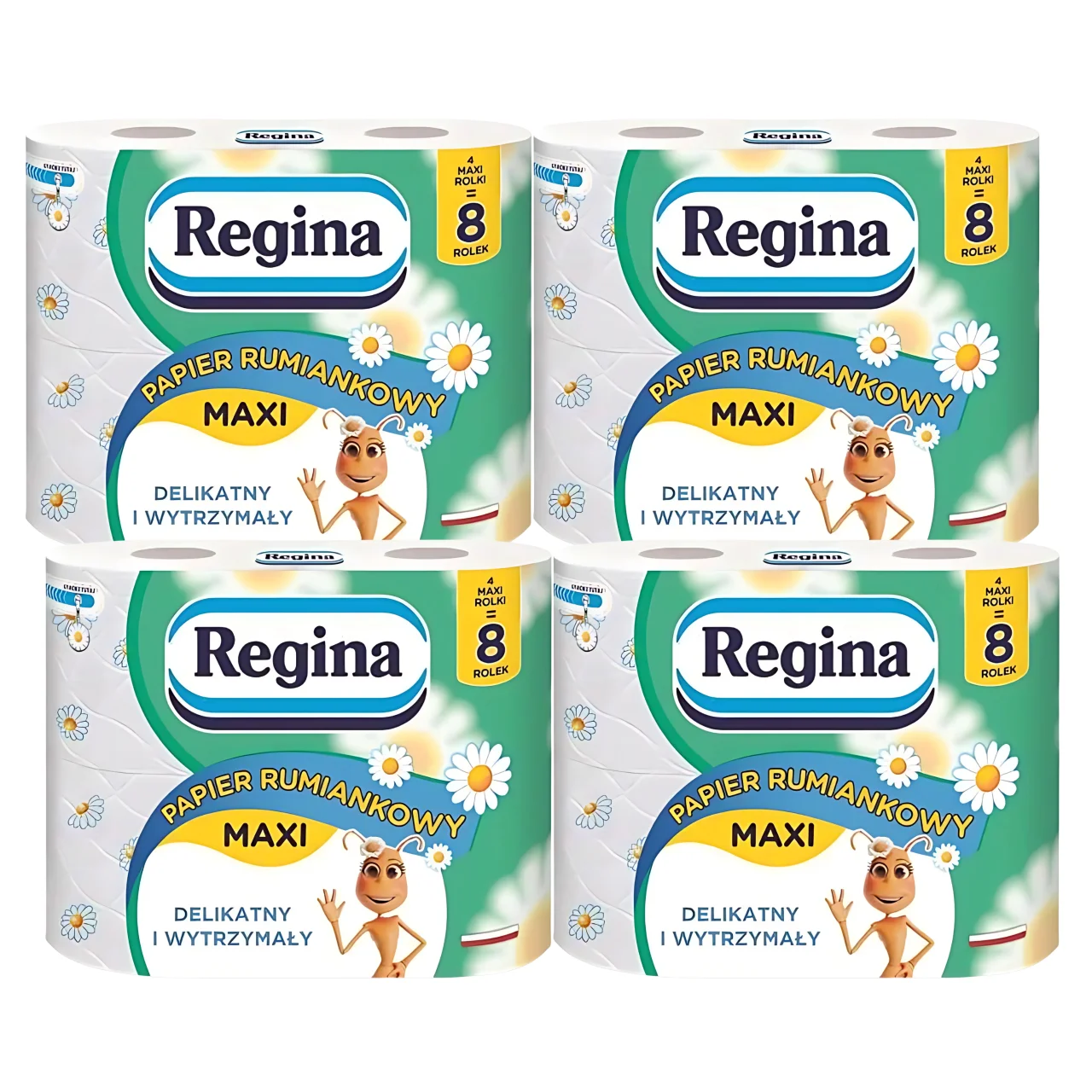 REGINA Maxi Papier Toaletowy Rumiankowy Delikatny dla Skóry 16 Rolek  z Polski za $9.99 / ~37zł