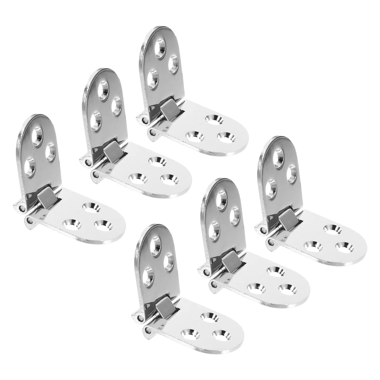 6 Pcs Zinc Alloy Folding Flip Table Hinge Cabinet Hinges 810X310X070CM Aluminum down