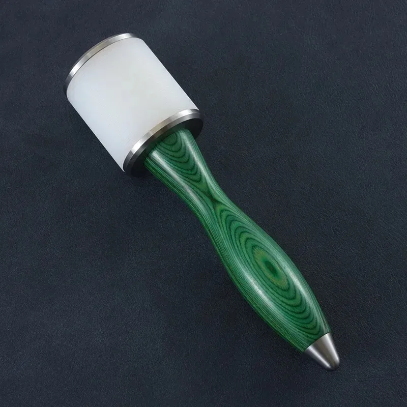 Leather Craft Carving Hammer Wooden Handle Nylon Mallet Punching Cutting Tools for Stamping Sew Leather Colored Wooden Handle