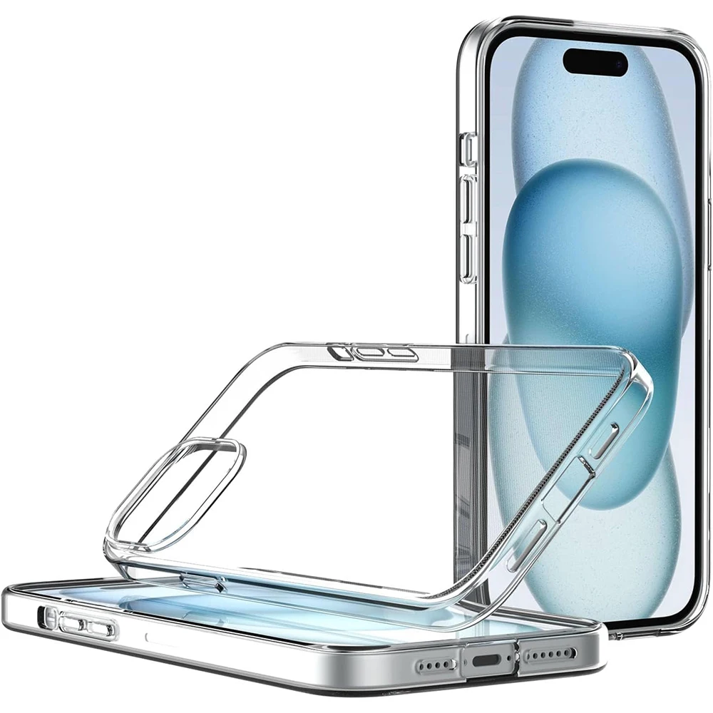 Ultra Thin Silicone Soft Case - Clear Transparent Shockproof Back Cover Slim Shell