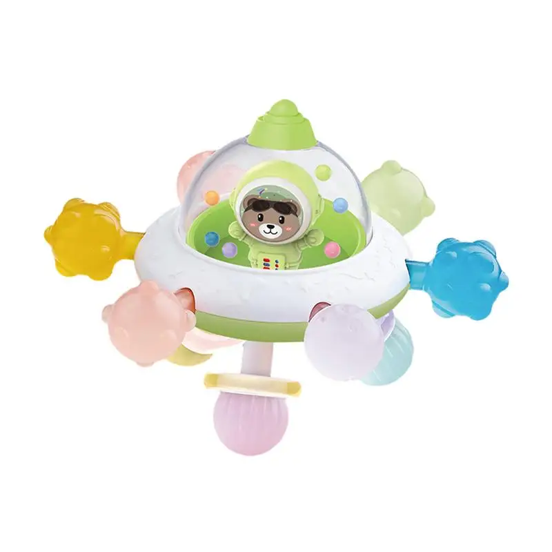 

Montessori Newborn Teething Toys Rattle Teething Toy Developmental Chew Toys Grasp Rattle Space Ball Educational Newborn Toy