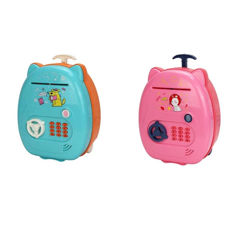 Piggy Bank Electronic Mini ATM For Kids Baby Toy, Safe Coin Banks Money