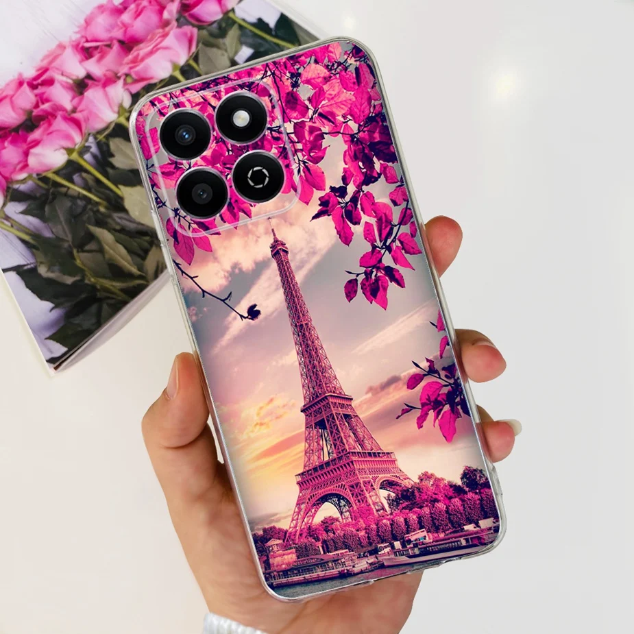 Cute Cat Butterfly Painted Soft Silicone Phone Case Cover