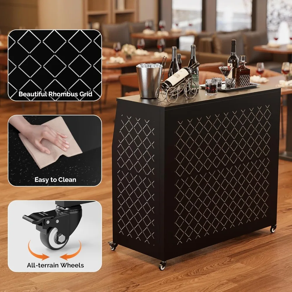 Rolling Three-Tier Event Bar Table 2