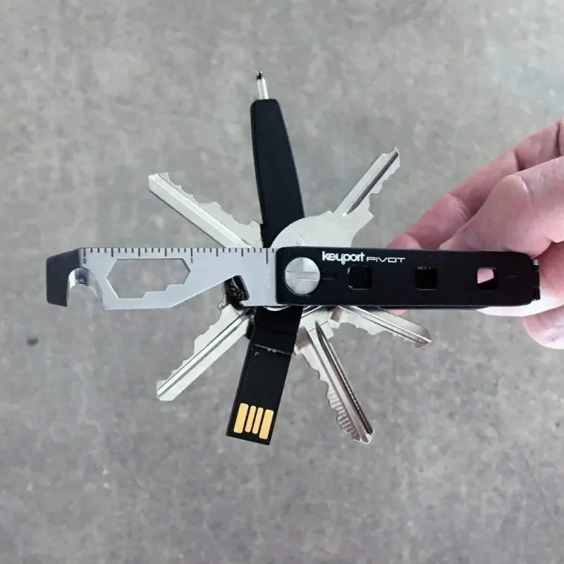 EDC Pocket Tool 10 in 1 for Outdoor Camping Hiking whistle keychain,keychain tool,multi function tool,tactical keychain,keychain carabiner,keychain charm