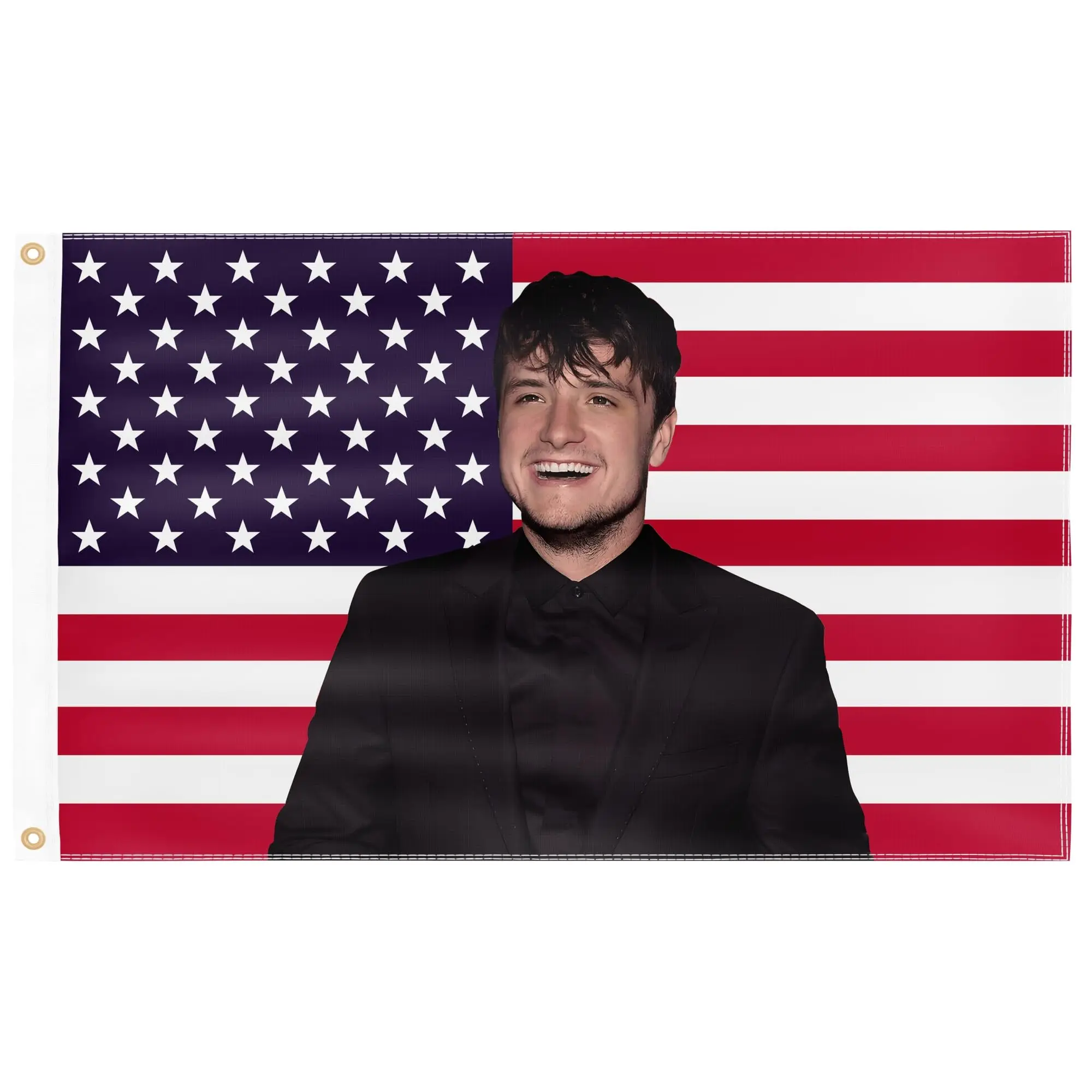 Drapeau Américain Personnalisé 0,6x0,9 M - Personnalisation Photo - Déco Murale