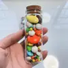 Dragees test tube 25*37*100mm 80ml Glass Bottle Stopper Corks Storage Glass Jars for Spice Vial Bottle Candy Containers 4