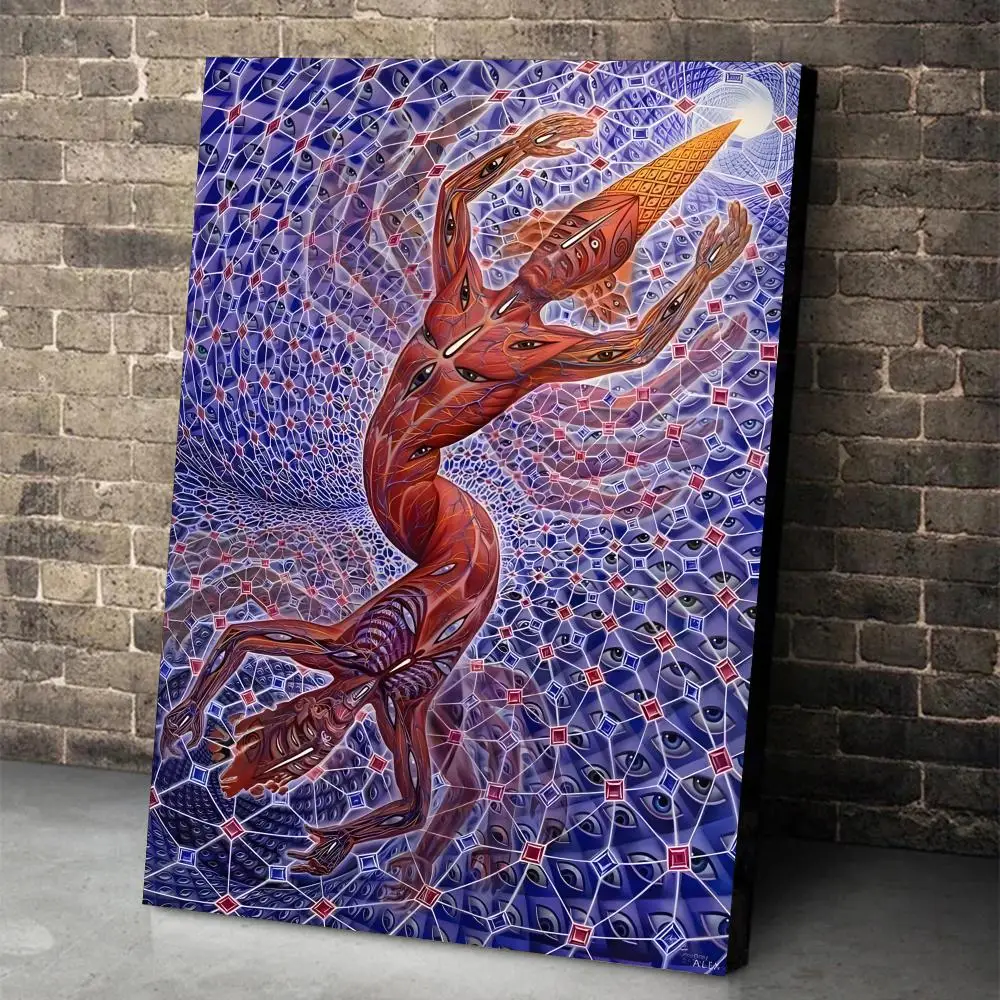 Alex Grey Poster HD Wall Art Decal - Self-Adhesive Aesthetic Home Decor