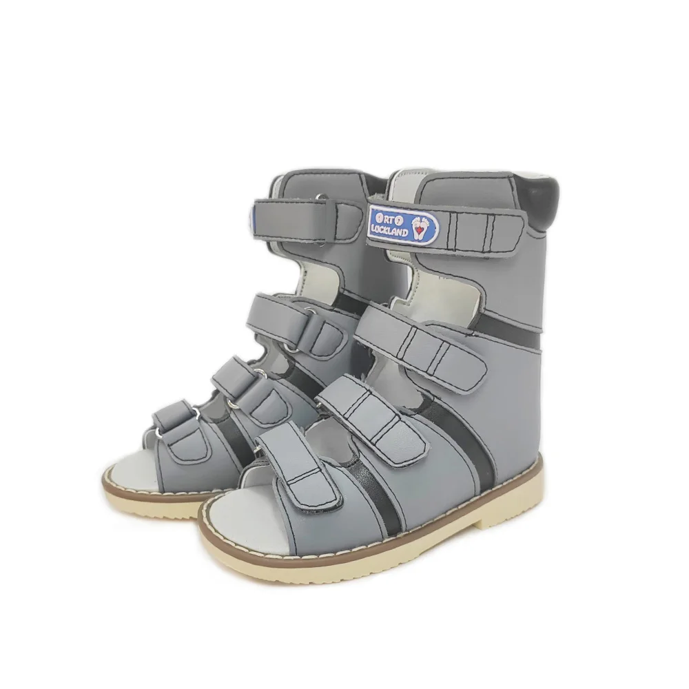 Summer Baby Orthopedic Shoes For Kids Leather High Top