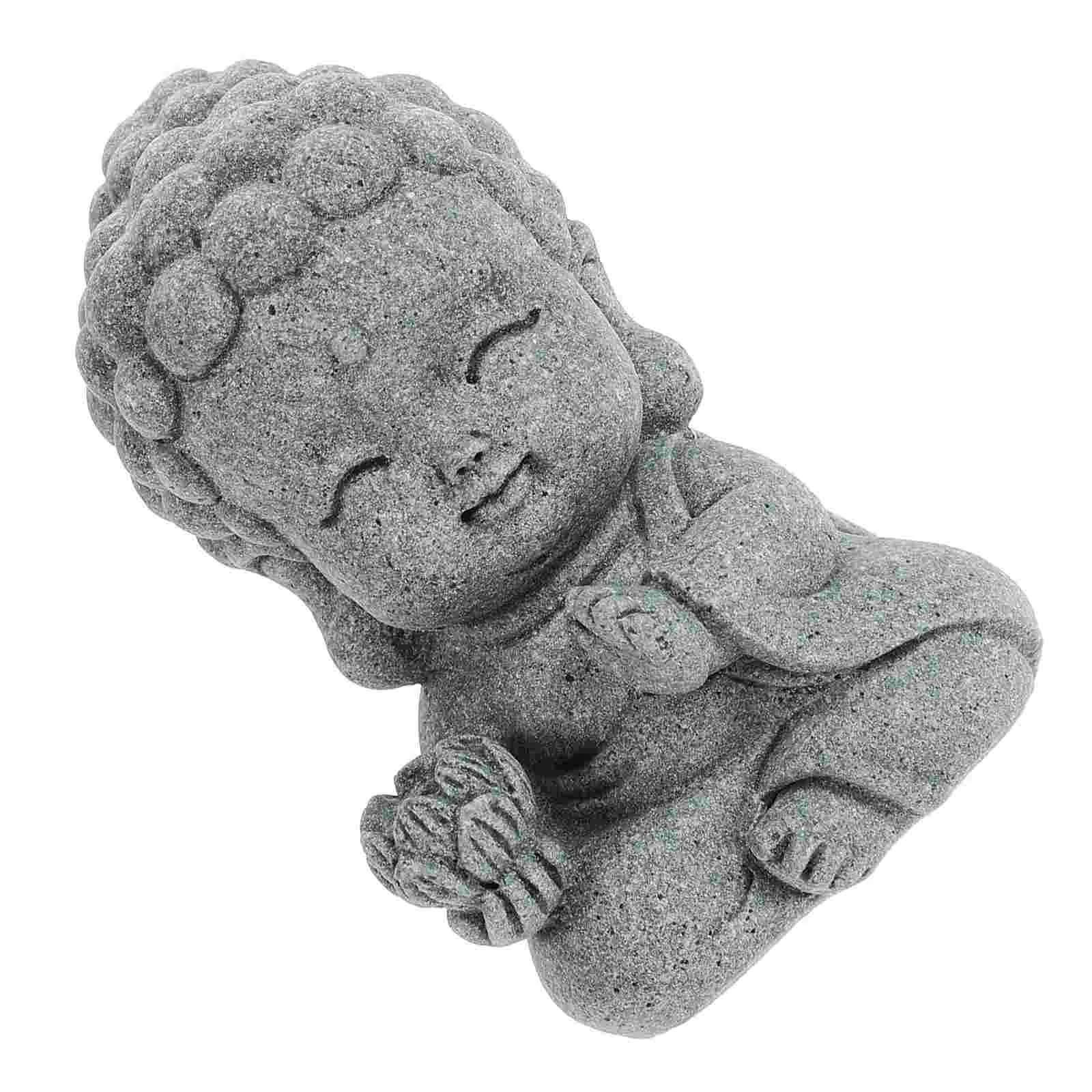 Small Peaceful Buddha Statue Meditation naments Fish Tank Decor Aquarium Garden Decorations Home Adornment Desktop Pet Products