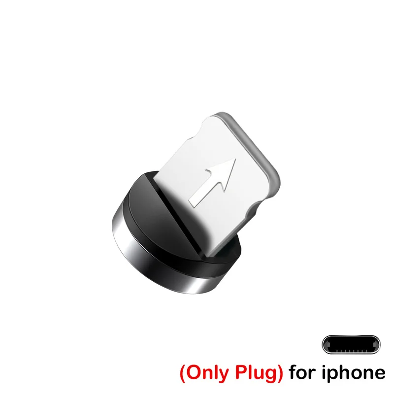 1/5pcs 라운드 마그네틱 케이블 팁 마이크로 USB 충전 케이블 플러그 USB 유형 C 자석 케이블 어댑터 아이폰 자석 충전기 어댑터