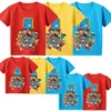 Cartoon Anime Paw Patrol T-shirt for Boys Fashion Kids Clothes Cute Figure Clothing Summer Cotton Short Tops Aesthetic Gifts 1