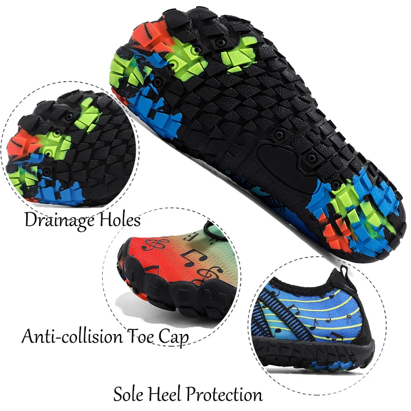 Children Quick-Dry Water Sports Shoes Boy Girl Breathable Aqua Shoes Swimming Beach Sneakers Diving Barefoot Surfing Wading Shoe