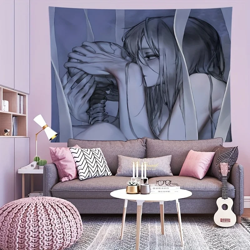 Mystical Anime Character Tapestry-Whimsical Wall Hanging for Home Decor, Perfect Gift for Those Who Love Unique and Fantasy