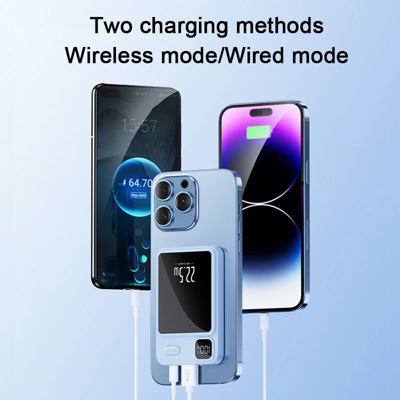 10000mAh Capacity Power Bank Magnetic Wireless 22.5W Ultra Super Fast Charging Magnetic Power Bank For Iphone15 Samsung 2