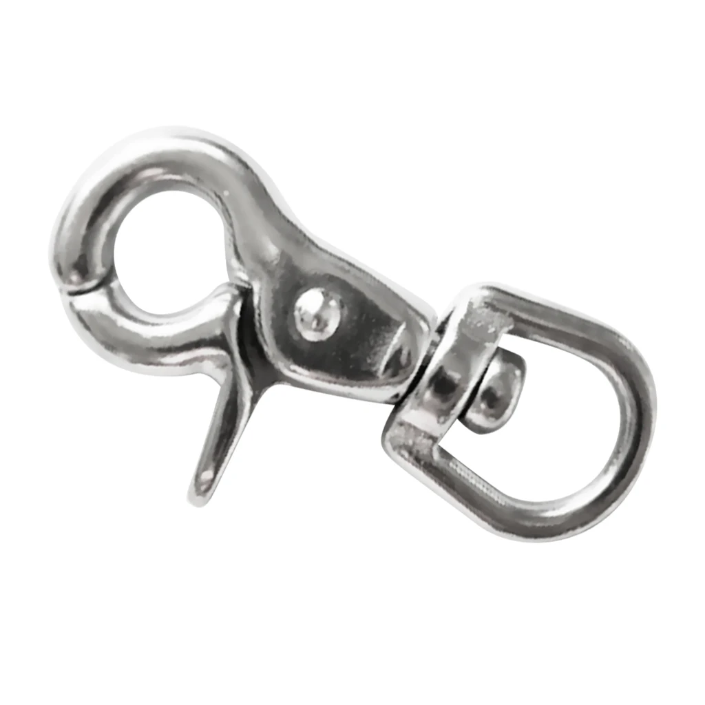 Diving Clip 65mm 304 Stainless Steel Spring Snap Clip Swivel Lobster Clasp Hook