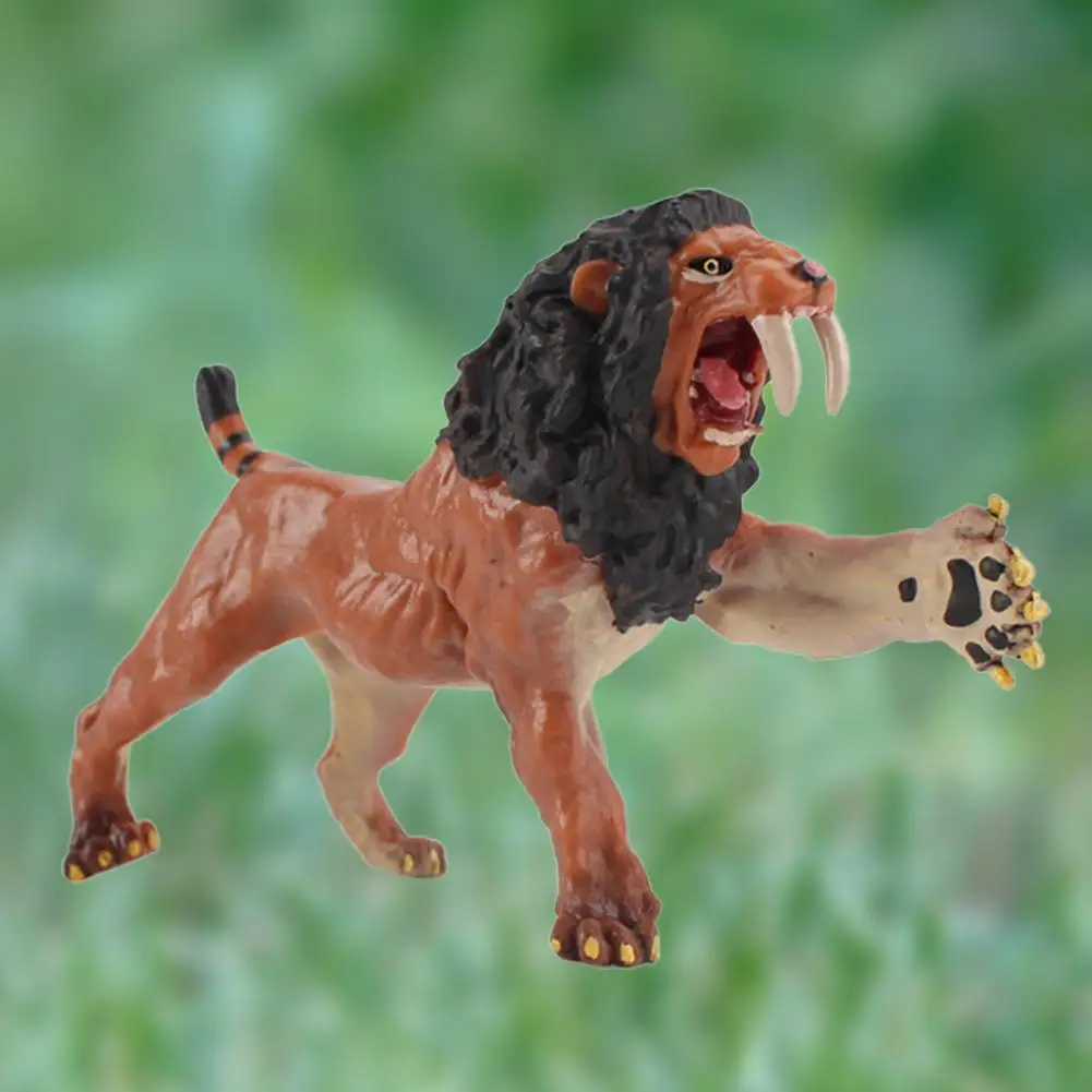 Creative Educational Toys Animal Sculpture Ornamental Cognitive Ability Mammoth Saber-toothed Lion Ancient Animals Statue