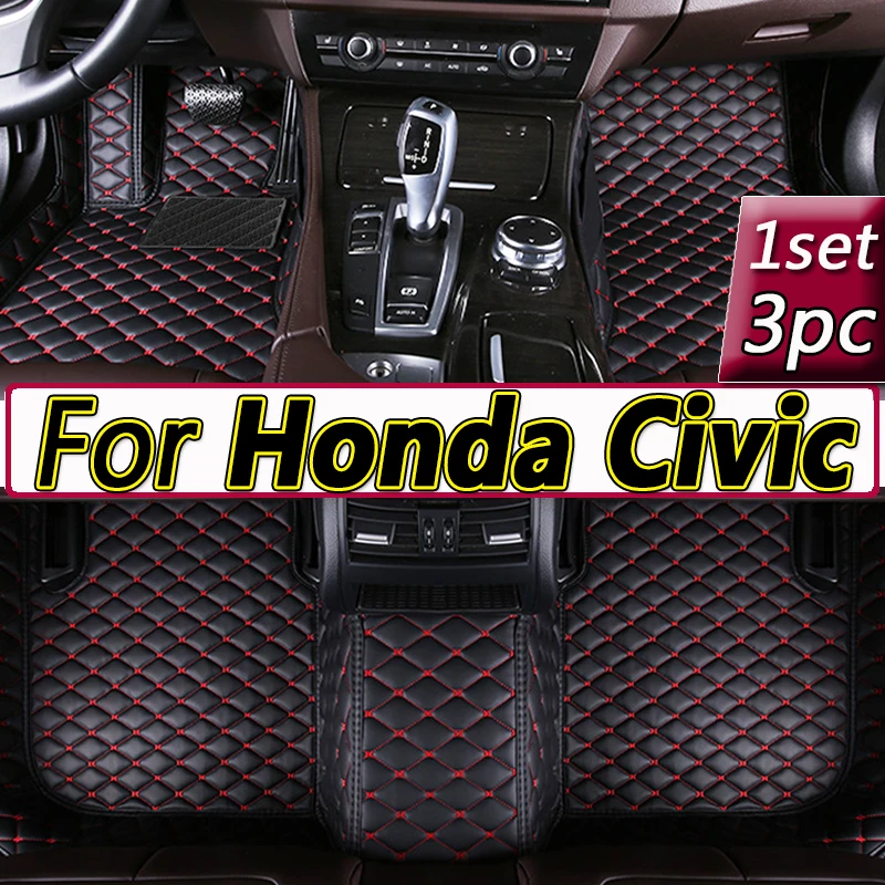 

LHD Car Floor Mats For Honda Civic 2022 2023 Carpets Styling Protect Accessories Rugs Foot Pad Auto Parts Waterproof Dash Covers