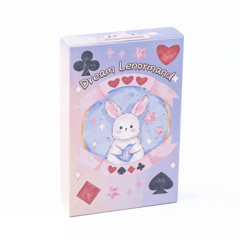 Dream Lenormand Tarot Card Deck 43 Cards Oracle Board Game for Kids Family Friends 8.9 x 5.7cm