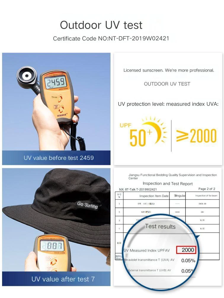 Surfing hat sun protection quick drying waterproof and UV resistant hat
