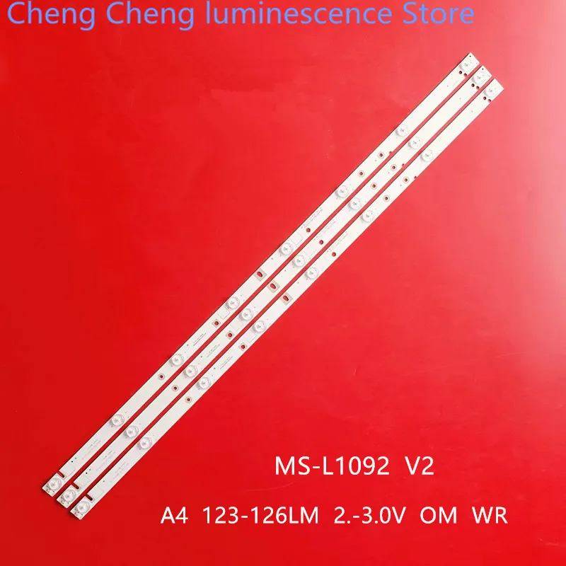 

FOR 18MD400C7BL0100072702760 MS-L1092 V2 A4 123-126LM 3V 8LED 784MM 100%NEW LED backlight strip