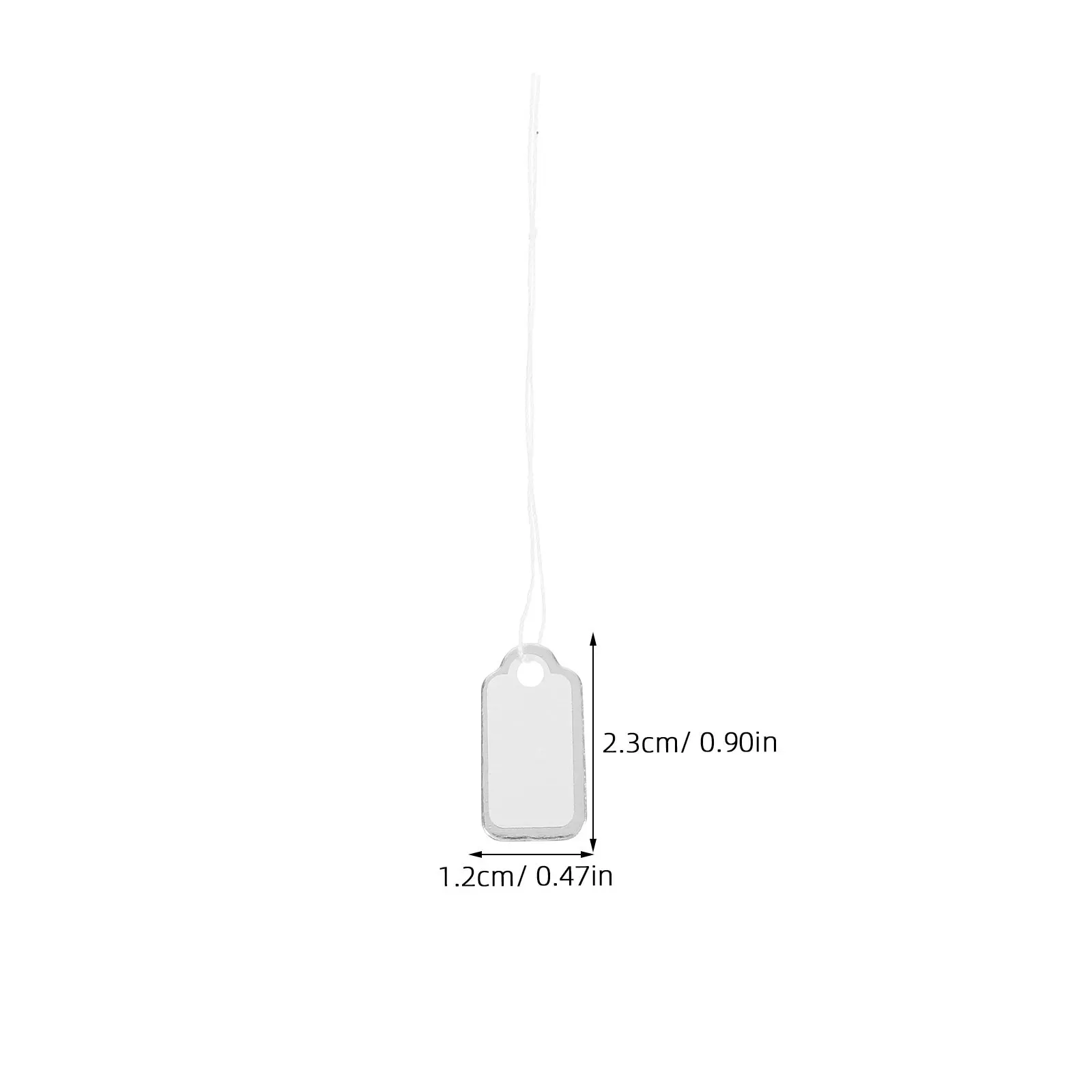 200Pcs Jewelry Tags Cotton String Paper Tags Blank Writable for  Display Necklaces Bracelets Jewelry Packaging