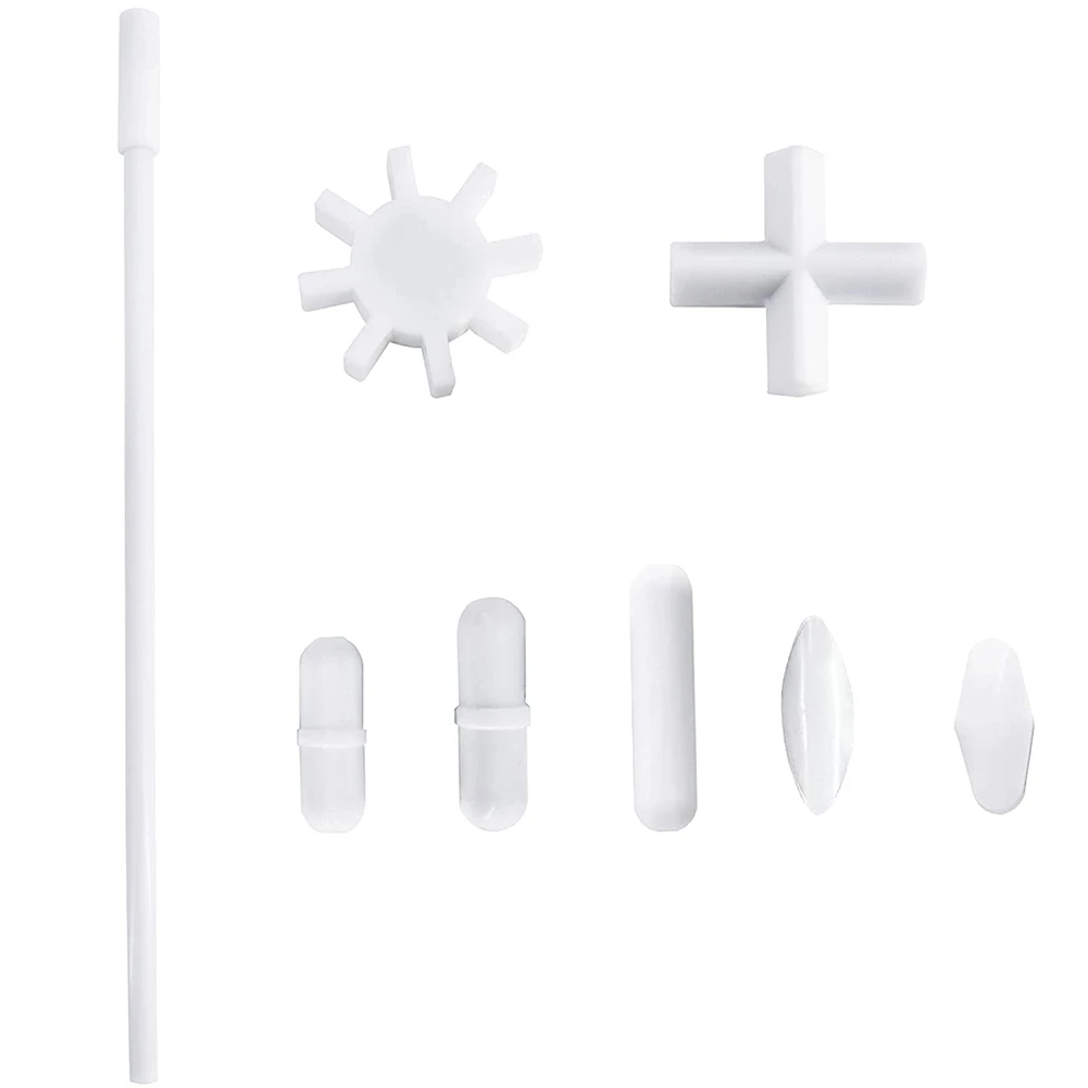 7 Shapes Stirrer Stir Bars Mixer PTFE Stiring Rod with