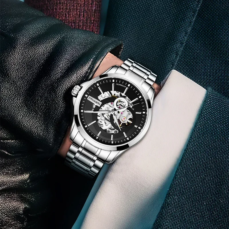 MARK FAIRWH trendy brand watch multifunctional hollowed out men's mechanical watch