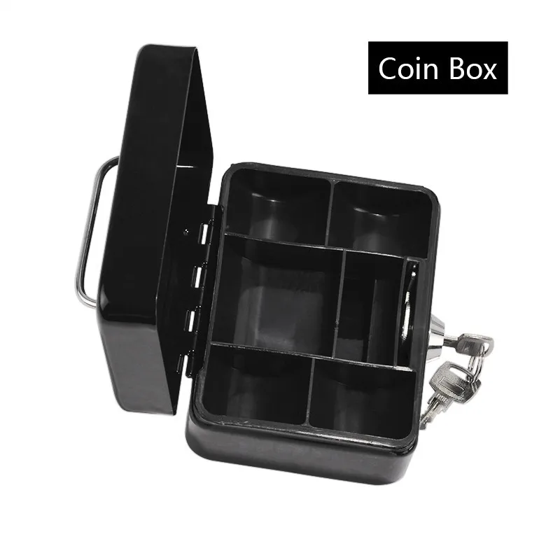 Protable Key Safe Box Key Locker Mini Steel Piggy Bank Safety Box Storage Hidden Money Coin Cash Jewellery With Drawer Carry Box images - 6