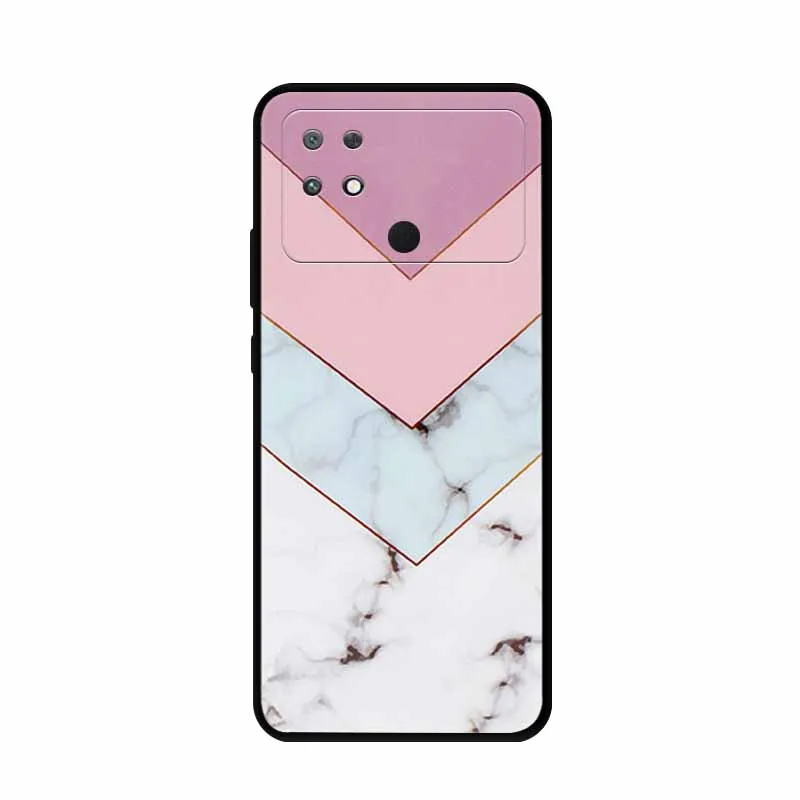 Stylish Soft TPU Silicone Back Cover for Xiaomi Poco C40 - Fashionable Protection Bumper Case
