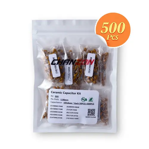 NEW Monolithic Ceramic Capacitor 10PF to 10UF 50V MLCC Capacitor 100NF 1UF 10UF Electronic Components for Circuit Use Pack - Image 9