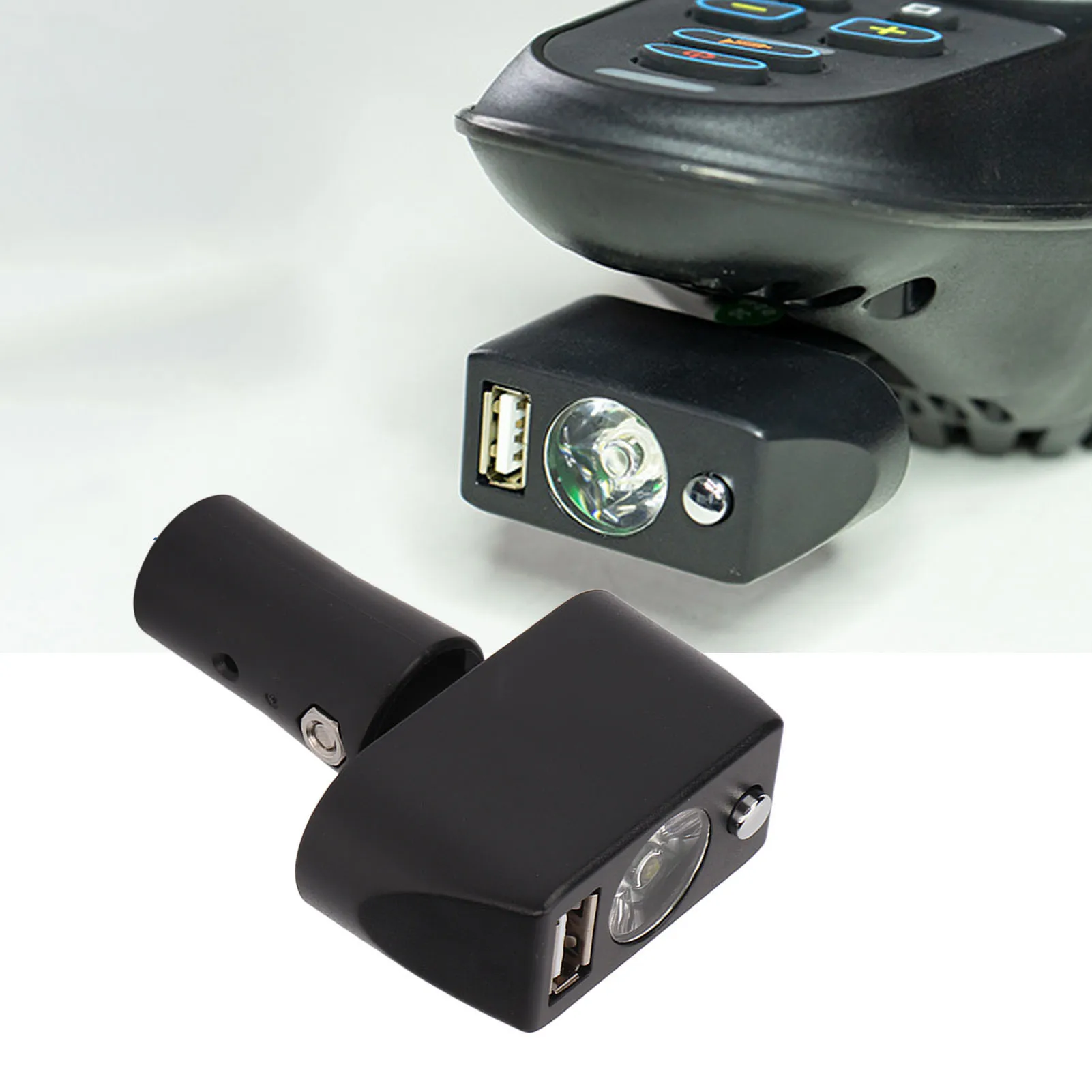 Electric Wheelchair Light 3 Pin XLR Head USB Charging Adjustable Angle LED Power Wheelchair Lighting Controller wheelchair lighting accessories